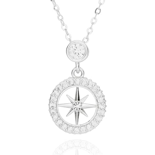 Image of equilibrium Celestial Sparkle Star Silver Plated Necklace