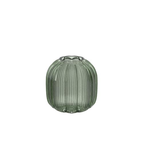Image of Villeroy & Boch - Fleur Vert vase 11 cm Green, Dishwasher-safe, Tablevase, Floral design, Hand-blown, hand-crafted glassvase, Decorative highlight, Decorative homeware, Home-decor, Glass
