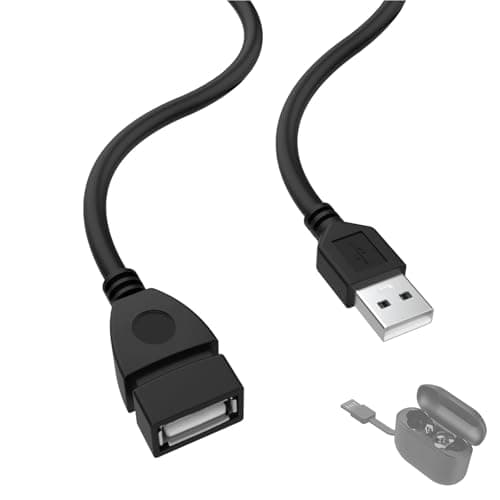 Image of Zosvoses Go Air Pop Charger Compatible with JLab JBuds Wireless Earbuds Case, ANC, 5ft