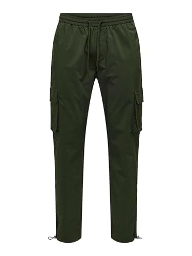 Image of Only and Sons Mens Cargo Trousers Olive M