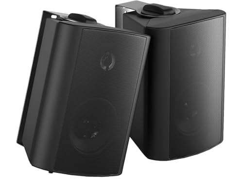 Image of Herdio 4 Inches 200 Watts Outdoor Bluetooth Speakers Waterproof,Wall Mount Speakers With Powerful Bass For Home Garden Patio Indoor