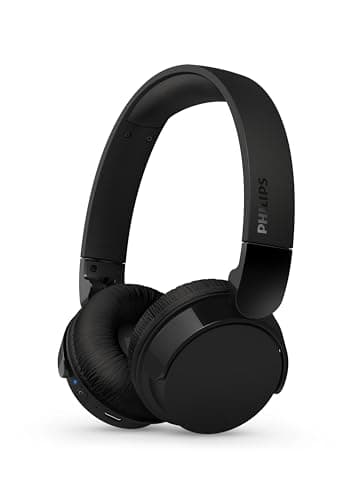 Image of Philips TAH4209BK/00 Lightweight Wireless Bluetooth On-Ear Headphones – Up to 55h Playtime, Black