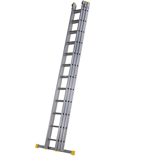 Image of Werner Aluminium Triple Section Extension Ladder Box Section,3.58m