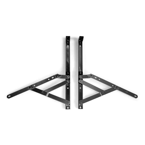 Image of Pair of uPVC Window Hinges, 13mm Stack Height, Double Glazing Friction Stay, Non Handed, Ferretic Steel, Window Stays, Friction Hinges. Top/Side Hung Window Hinge (12 Inch (Top Or Side Hung))