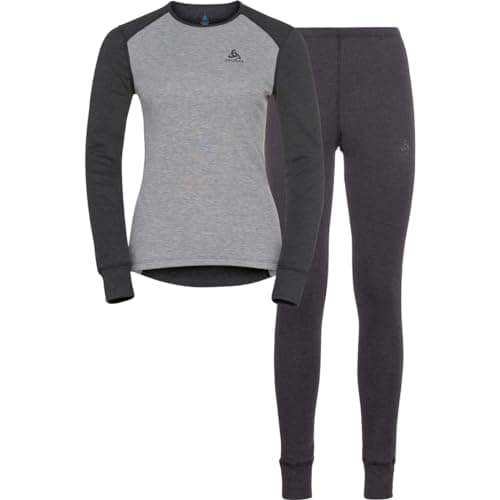 Image of Odlo Active Warm Eco Women's Functional Underwear Set, dark grey melange - grey melange, S