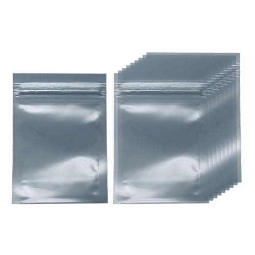 Image of sourcing map 30pcs Antistatic Bags 2.4" x 3.5"(6x9cm) Double-Layer Anti Static Resealable ESD Shielding Bag for GPU Hard Drive HDD SSD LED Lights Electronic Device
