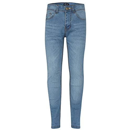 Image of A2Z 4 Kids Faded Denim Jeans Comfort Stretch Skinny - Boys Jeans JN52 Light Blue 13-14