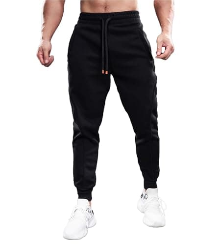 Image of Fioboc Weekend Performance Joggers for Men Sweatpants with Zipper Pockets Athletic Jogger Mens Workout Pants