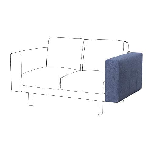 Image of Soferia Replacement Compatible Cover for Norsborg Armrest, fabric Naturel Blue