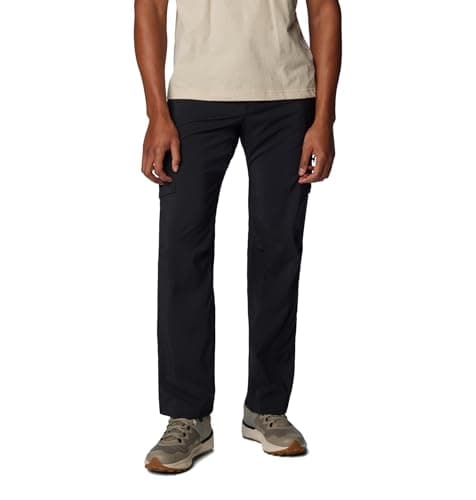 Image of Columbia Men's Silver Ridge Utility Pant, Hiking Trousers, Black, 34 Waist x 32 Length