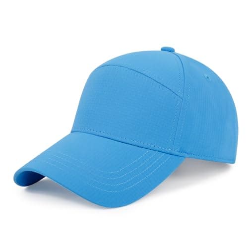 Image of Qlauca Quick Dry Baseball Cap Performance Snapback Hats Adjustable Perforated Golf Hat for Men Women