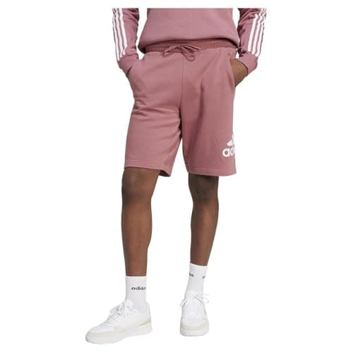 Image of adidas Men's Essentials Big Logo French Terry Shorts, preloved Crimson, L