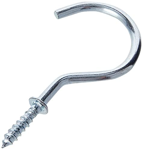 Image of Merriway® BH00161 (20 Pcs) Chrome Plated Shouldered Mug Cup Hooks, 50 mm (2 inch) - Pack of 20 Pieces