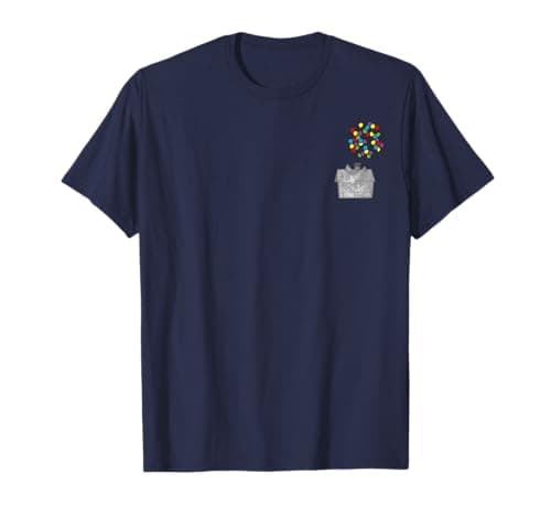 Image of Disney Pixar Up House Balloons Pocket T-Shirt