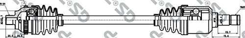 Image of GSP 299191 Drive Shaft