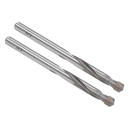 Image of sourcing map Cemented Carbide Twist Drill Bits 5mm Metal Drill Cutter for Stainless Steel Copper Aluminum Zinc Alloy Iron 2 Pcs