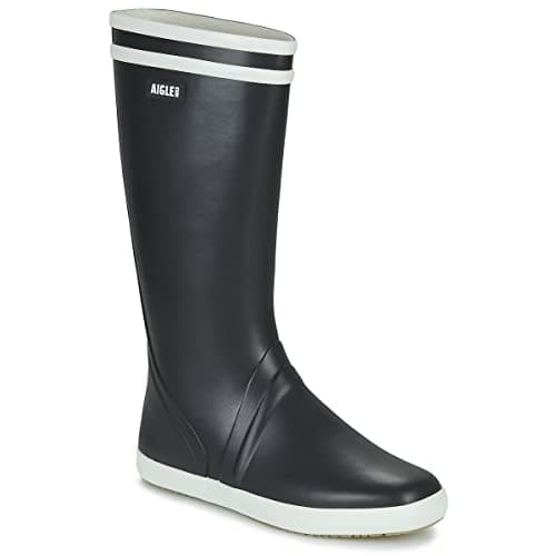 Image of Aigle Goeland Men's Rain Boot, Navy White 2, 37 EU