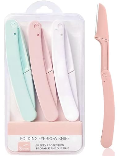 Image of Dermaplaning Tool Kit,Face Razors for Women and Men,Facial Hair Removal for Women Sensitive Skin,Eyebrow Trimmer for Women(3 PCS)