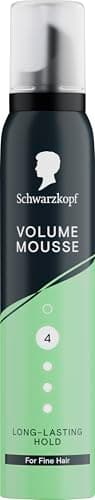 Image of Schwarzkopf Mousse Volume 200ml, Hold Level 4, Hair Mousse for Fine Hair, Volumising Mousse that Prevents Blow-Dry Damage, Non-Sticky, Vegan Formula*