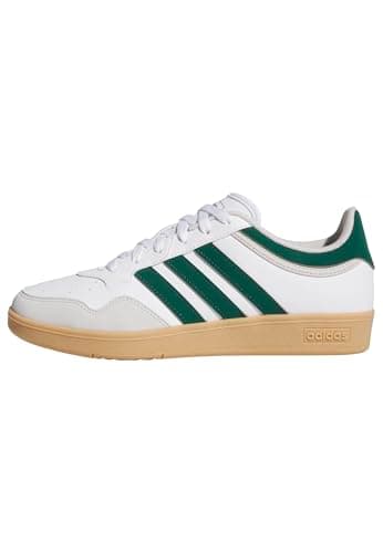 Image of adidas Unisex Hoops 4.0 Shoes, FTWR White/Collegiate Green/Gum 3, 10.5 UK