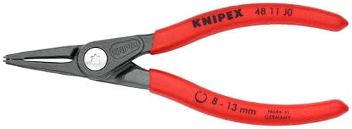 Image of KNIPEX Tools - Precision Circlip Pliers, Internal, Straight, 5/16"-1/2" Bore Dia. (4811J0)