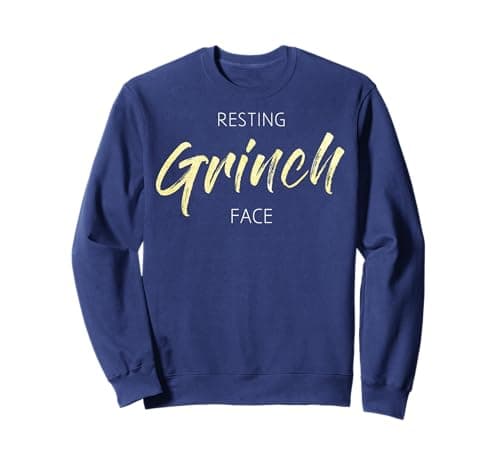 Image of Trendy Resting Grinch Face Sweatshirt