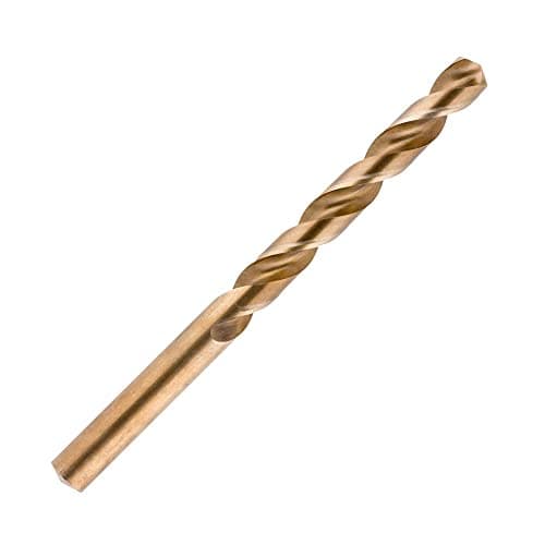 Image of UK Drills - Cobalt Drill Bit Jobber - Fully Ground, M35 Metal Stainless Steel Cast Iron - To be used in Stainless steel, Alloy & Cast Iron - 6.0mm (Pack of 10)