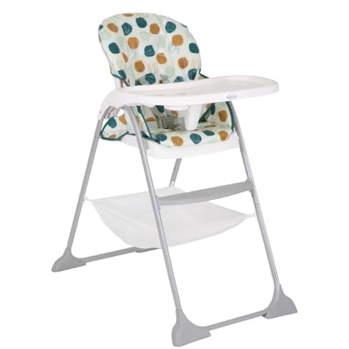 Image of Graco SnackEase quick one-hand folding highchair, lightweight at only 6.3kg and comes with 3 recline positions for babies comfort, Organza fashion