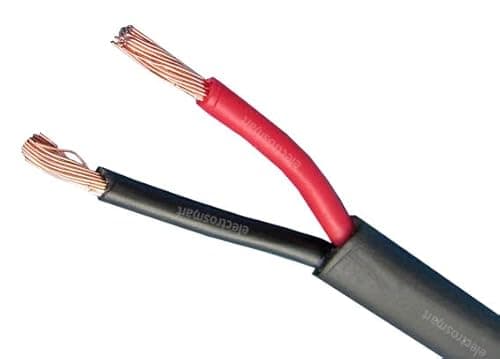 Image of electrosmart 2 Core Twin Red/Black Copper Automotive Auto Boat Marine Cable Wire 2 x 1.5mm Thin Wall Flat Stranded 12V 24V 21 Amp (2m)