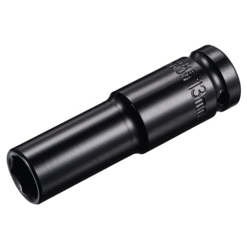 Image of TA-VIGOR Deep Impact Socket, 1/2 Inch Drive by 13mm Deep Impact Socket, Heat-Treated CR-V Steel 13mm Socket, 1/2 Drive with 80mm Length 6-Point Socket for Home Car Repair