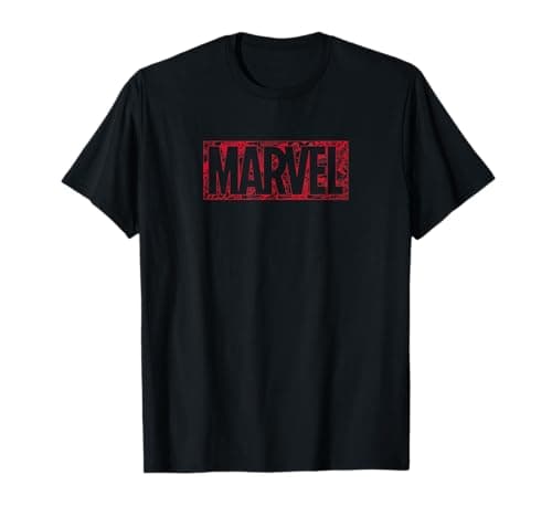 Image of Marvel Comic Logo Red T-Shirt