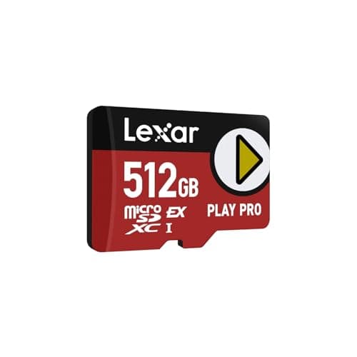 Image of Lexar PLAY PRO MicroSDXC Express Card 512GB, up to 900MB/s Read, 600MB/s Write, Gaming-Optimized, A2, 4K, High-Speed Micro SD Memory Card for Handheld Consoles, Switch, Portable Gaming Device