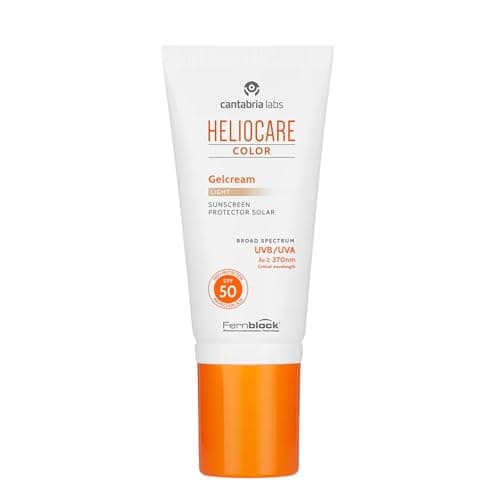 Image of Heliocare Colour Gel Cream Light Tinted Sun Protection SPF 50 UVB UVA Protection 50 ml