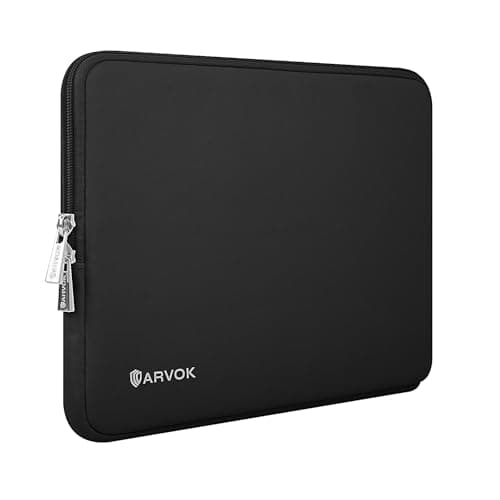 Image of ARVOK 13 13.3 inch Computer Sleeve Bag,Waterproof Notebook for MacBook Air MacBook Pro 13 14 inch, Computer Bag for HP ThinkPad Dell Lenovo Asus Acer MSI, Black