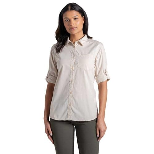Image of Craghoppers Womens Kiwi III Long Sleeve Hiking Shirt Anti-Insect UV Protection Outdoor Top
