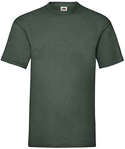 Image of Fruit of the Loom Mens Valueweight Short Sleeve T-Shirt (S) (Bottle Green)