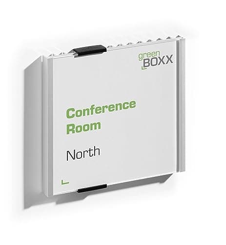 Image of Durable Information Sign 149 x 148.5 mm Silver, Door and Wall Sign, Includes Fittings, Ideal for Offices, Hotels, Public Buildings, etc.