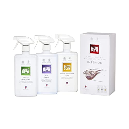 Image of Autoglym The Collection - Perfect Interiors - The Ideal Car Cleaning Kit That Includes Interior Shampoo, Fast Glass, and Vinyl & Rubber Care
