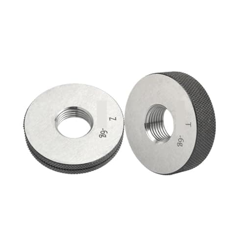 Image of HKEJSJWA M12-M15 6g Accuracy Metric Standard Fine Tooth Thread Ring Gauge M12 M13 M14 M15 X0.2/0.25/0.35/0.4/0.5/0.75/1/1.25/1.5 GO + NOGO Measure Tool(M13X1.25 6g T Z)