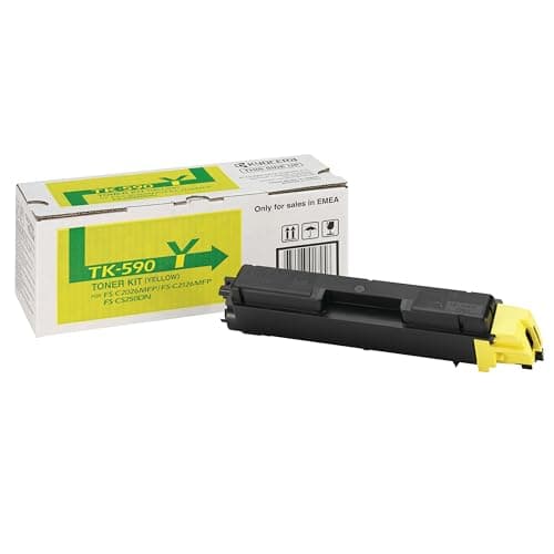 Image of Kyocera 1T02KVANL0 TK-590Y toner cartridge 5,000 pages, yellow