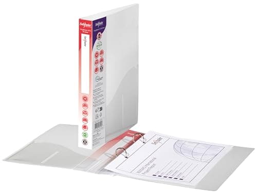 Image of Snopake A5 2 O-Ring 15mm RingBinder - Clear [Pack of 10] Ref: 10108