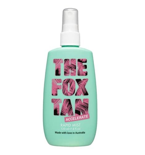 Image of The Fox Tan Rapid Tanning Mist, Natural Tanning Accelerator Mist For Darker & Faster Tans, Creates Flawless Tan Skin, Vegan & Cruelty Free, 120ml