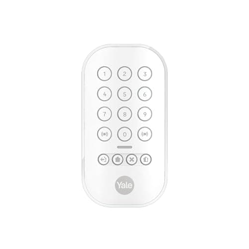 Image of Yale Keypad | Arm, Part-Arm, Disarm | Control 4 Security Areas | Panic Button | PIN Security | Backlit Keys | Only Compatible with New Yale Smart Alarm