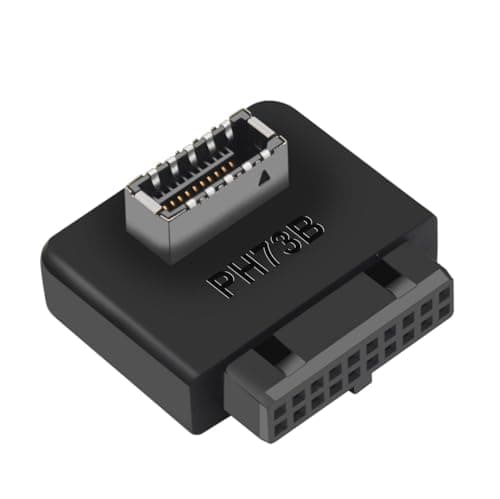 Image of Lilila-ree USB 3.2 Gen 1 to Gen 2 Header Adapter, type Key-A to USB 3.0 20 Pin Header Converter for C Motherboard (Reverse Type), Black