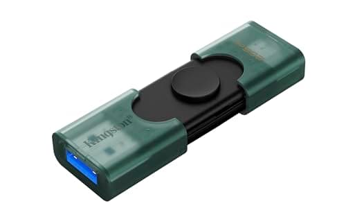 Image of Kingston DataTraveler Duo USB Flash Drive 256GB USB-A + C 3.2 DuoG2 - DTDEG2/256GB