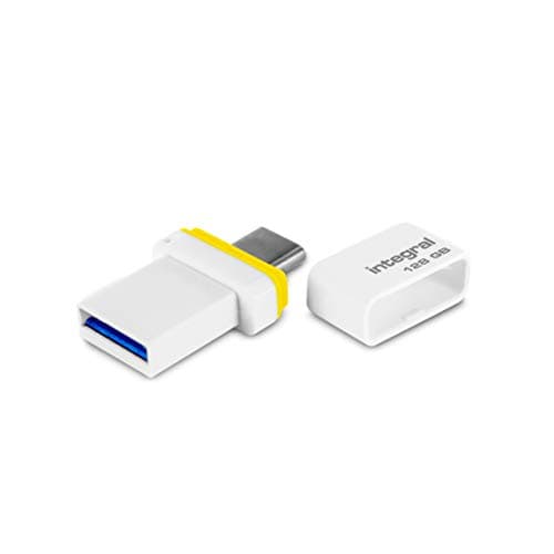 Image of Integral 128Gb USB Memory 3.0 Flash Drive Dual Connector Type-C Up To 200MB/s