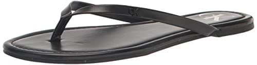 Image of Calvin Klein Women's Crude Flip-Flop, Black 001, 4.5 UK