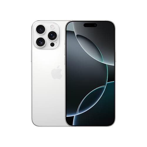 Image of Apple iPhone 16 Pro Max 512 GB: 5G Mobile phone with Apple Intelligence, Camera Control, A18 Pro Chip and a Huge Leap in Battery Life. Works with AirPods; White Titanium (Renewed)