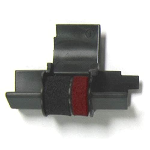Image of COMPUMATIC Compatible IR-40T Calculator Ink Roller for Casio HR-300RC HR-200RC HR-170RC Plus HR-100TM HR-150TM and More, Black/Red