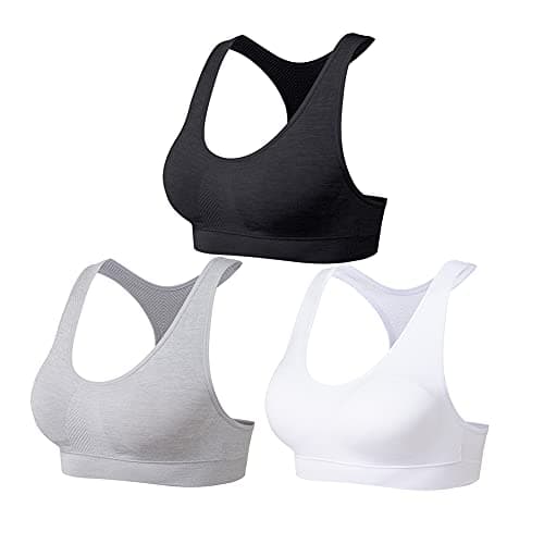 Image of SEGRILA Women’s Sports Bras Multipack Workout Bras Padded Racerback Yoga Bras